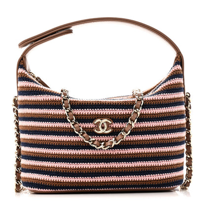 Lambskin Hobo Bag - Brown