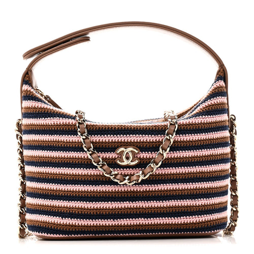Lambskin Hobo Bag - Brown
