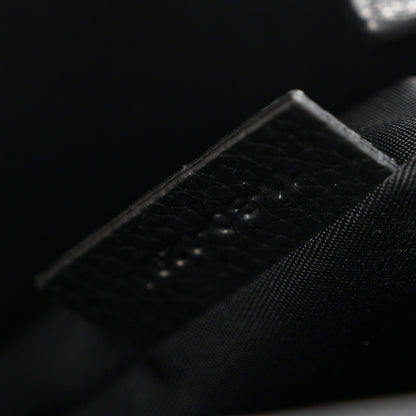 Calfskin Nylon Tote Bag - Black
