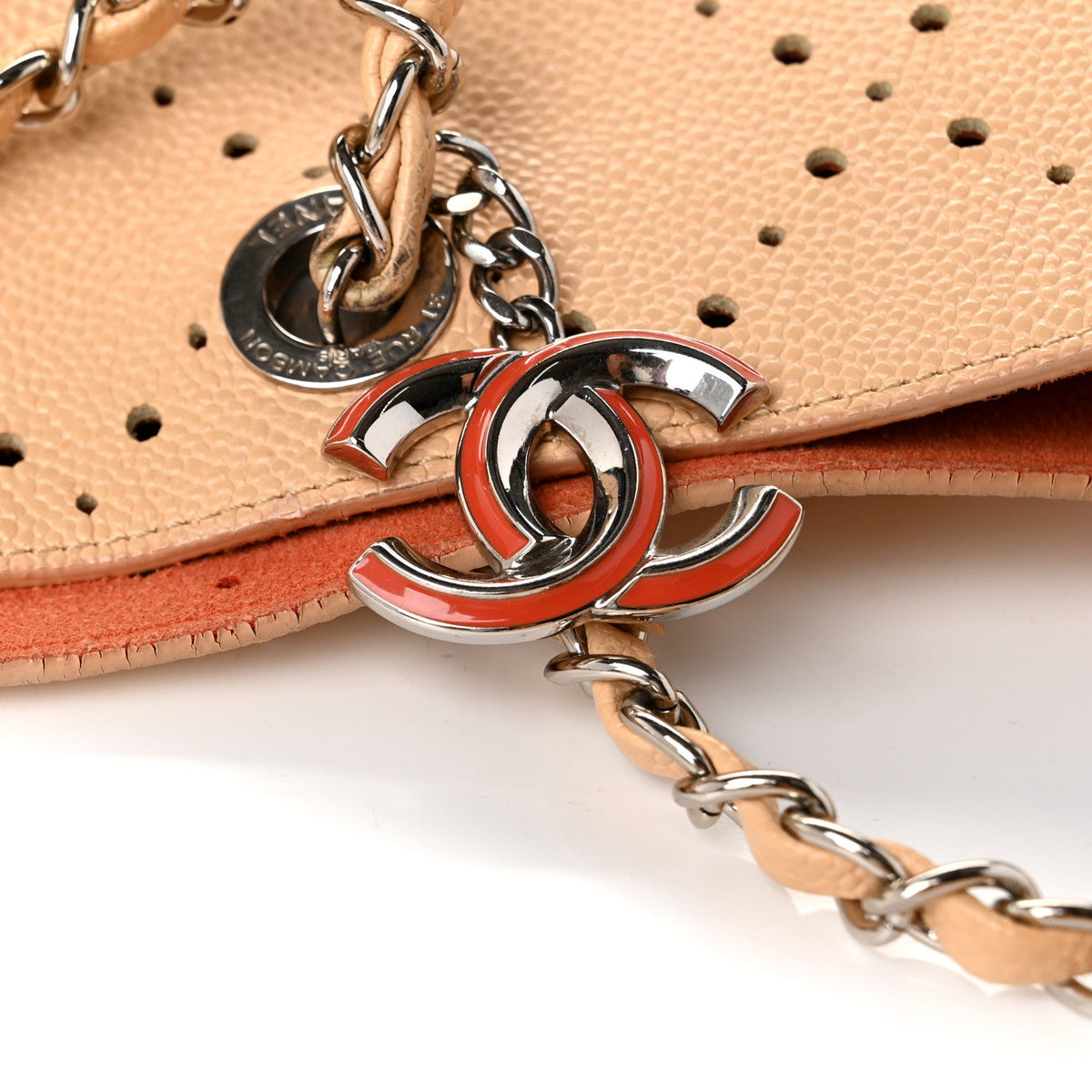 Large Calfskin Tote Bag - Beige