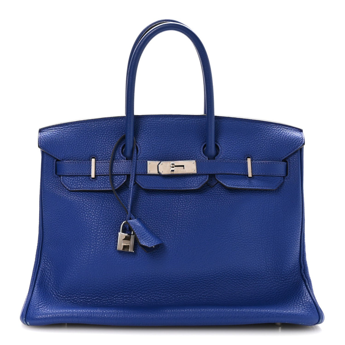 Togo Birkin 35 Bleu France Handbag
