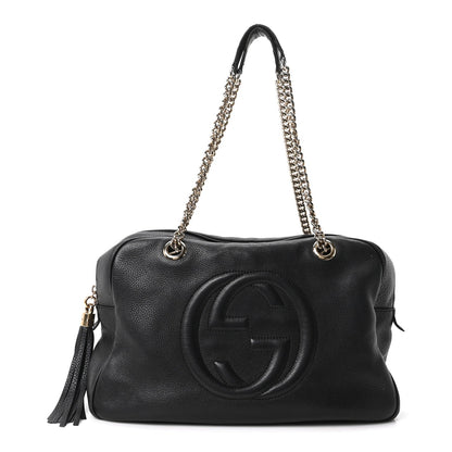 Medium Calfskin Handbag - Black
