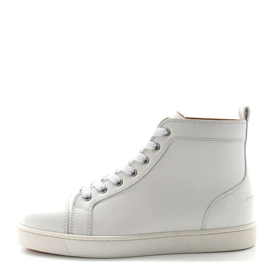 Calfskin Louis Flat Sneakers White