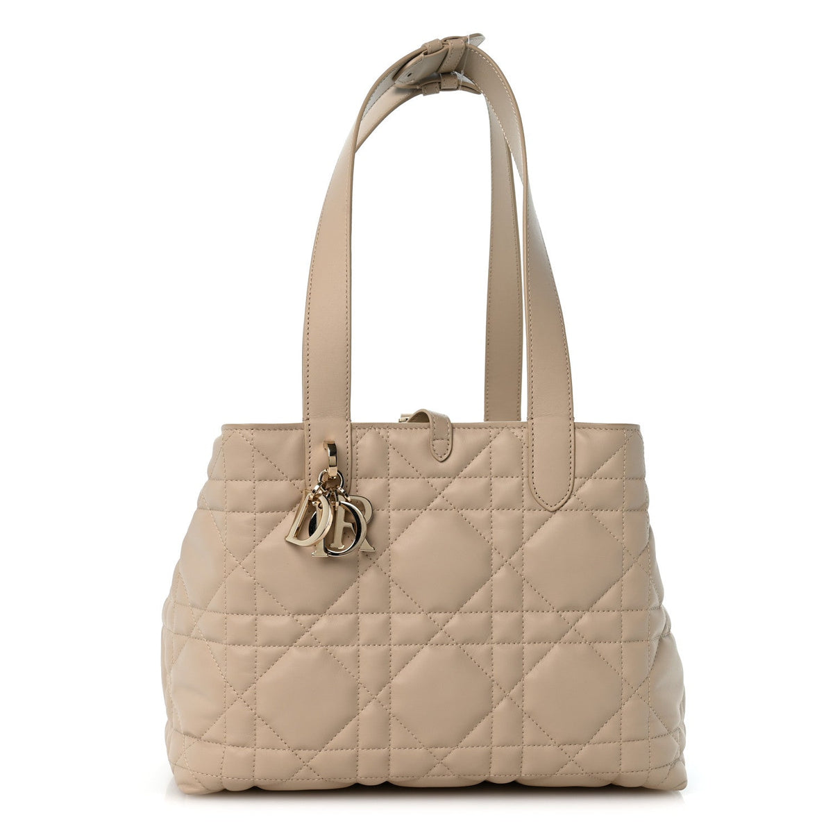 Medium Calfskin Handbag - Beige