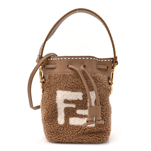 Mini Shearling Bucket Bag
