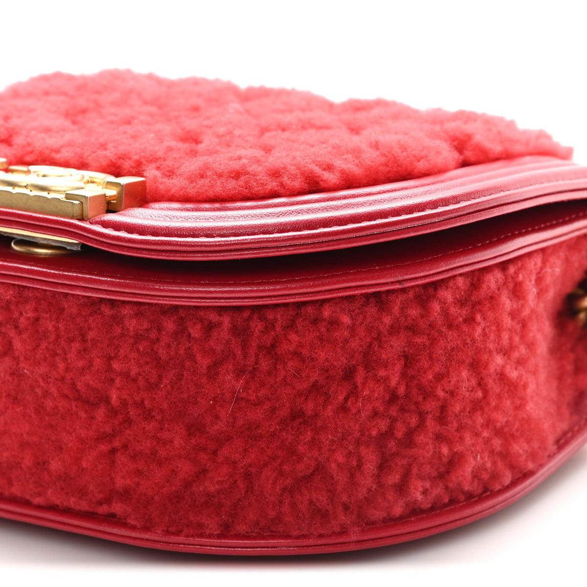 Small Quilted Calfskin Handbag - Red