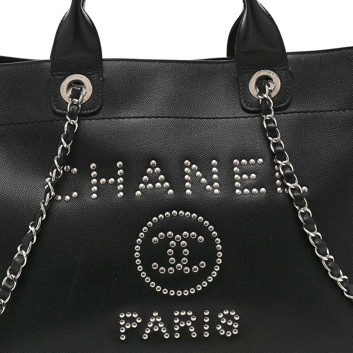 Small Caviar Tote Bag - Black