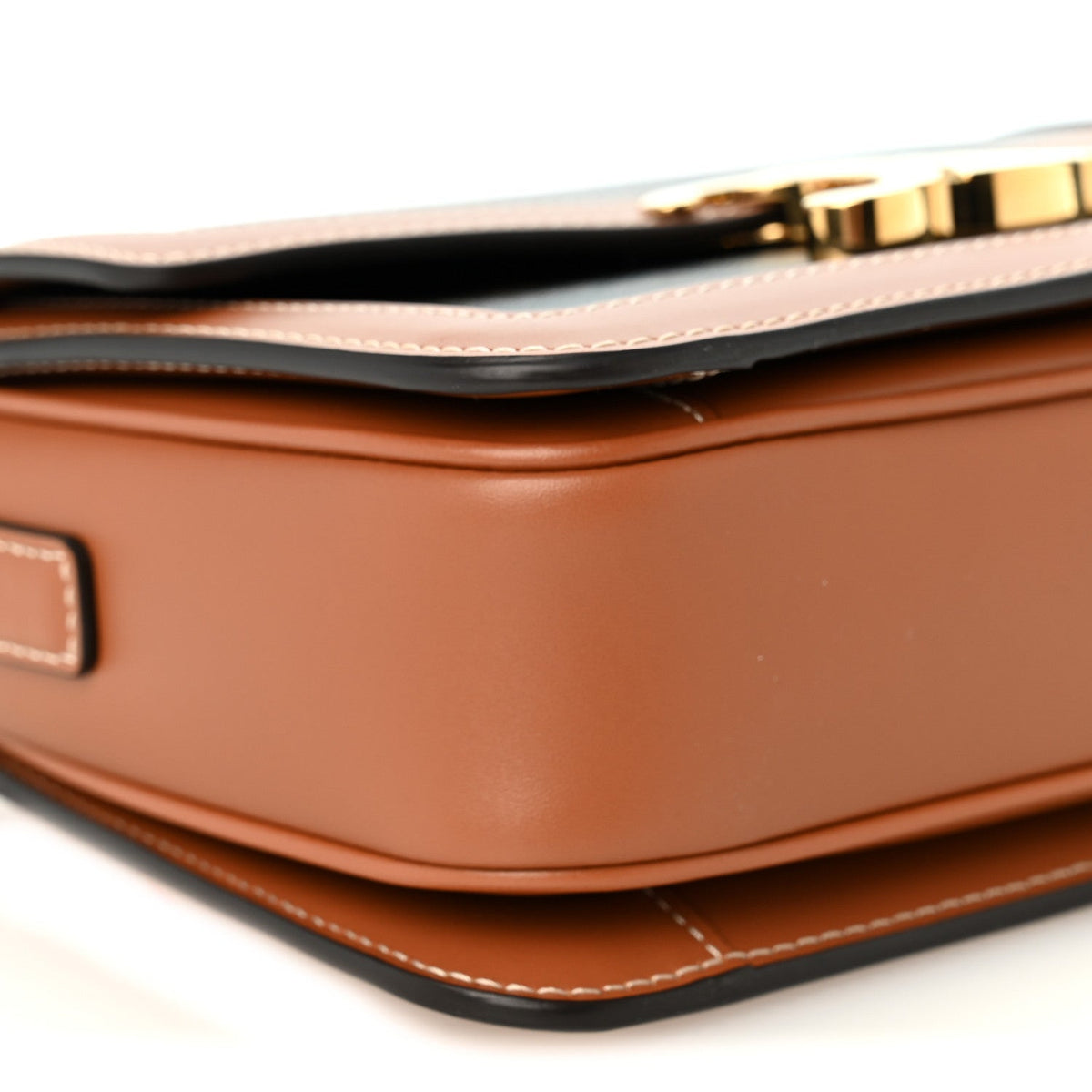 Calfskin Canvas Handbag - Tan