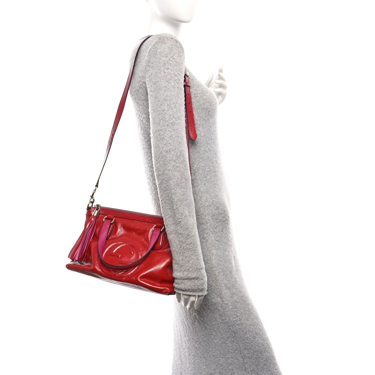 Small Satchel Bag - Red