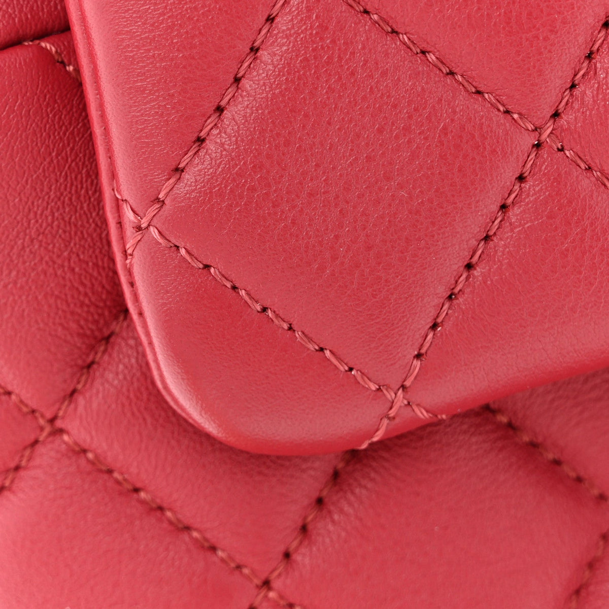 Mini Quilted Calfskin Backpack - Red