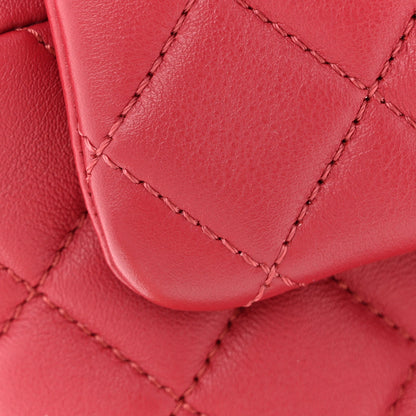Mini Quilted Calfskin Backpack - Red