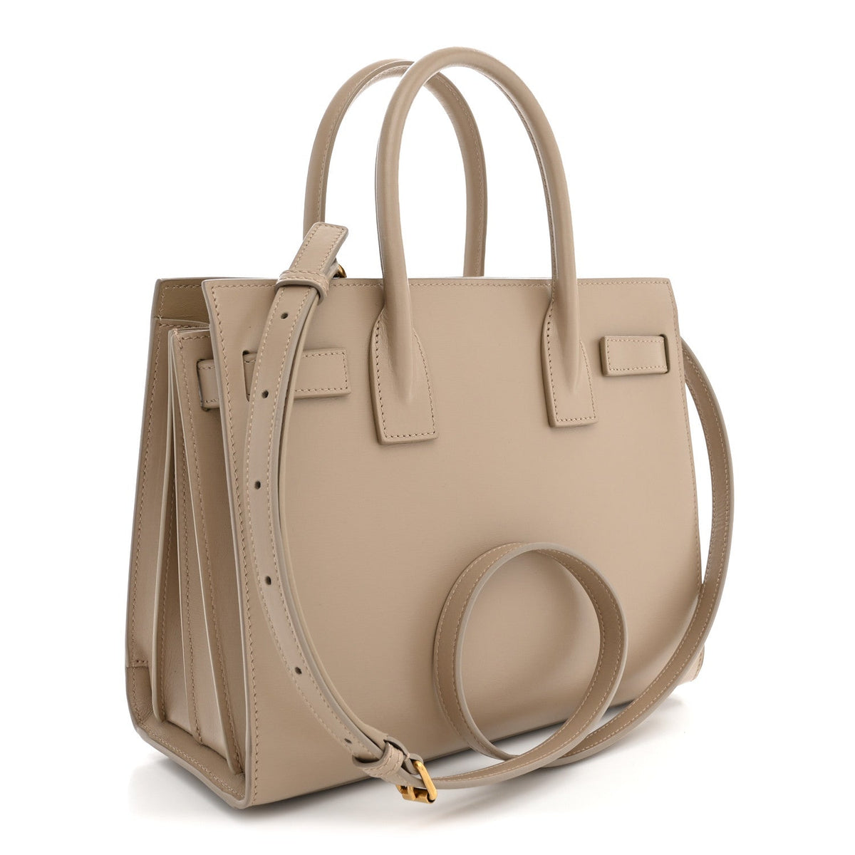 Calfskin Handbag - Beige