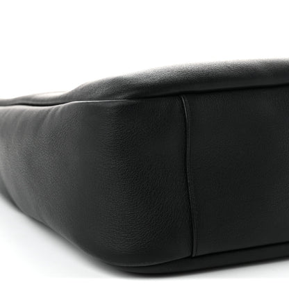 Large Calfskin Hobo Bag - Black