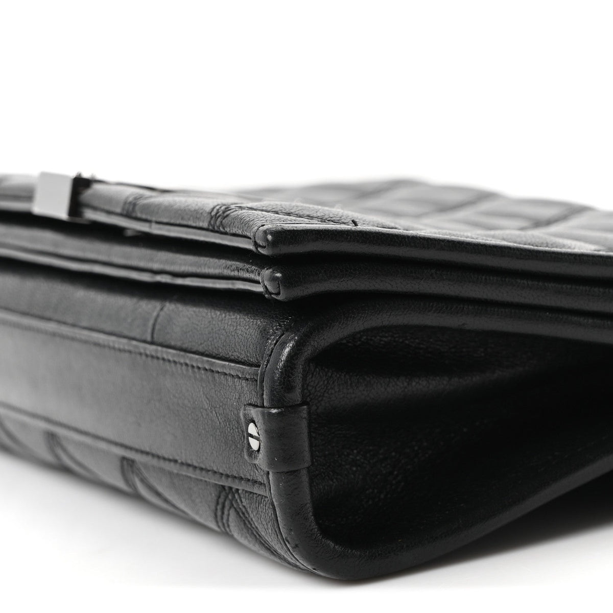 Mini Quilted Lambskin Handbag - Black