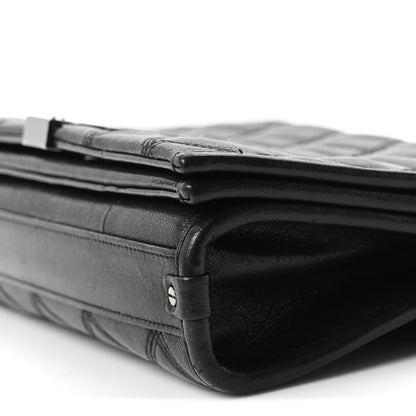 Mini Quilted Lambskin Handbag - Black