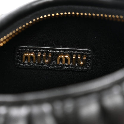 Small Nappa Hobo Bag - Black