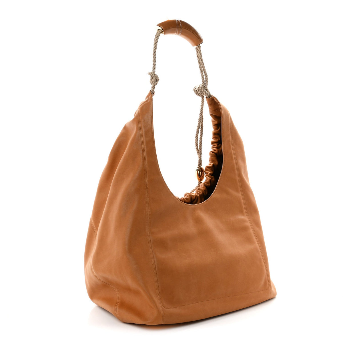 Nappa Handbag - Tan