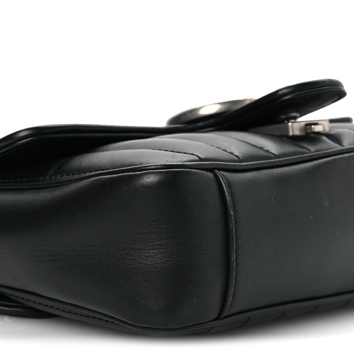 Mini Calfskin Shoulder Bag - Black