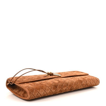 Suede Clutch Bag