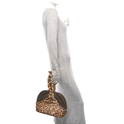Monogram Azzedine Alaia Leopard Alma Handbag