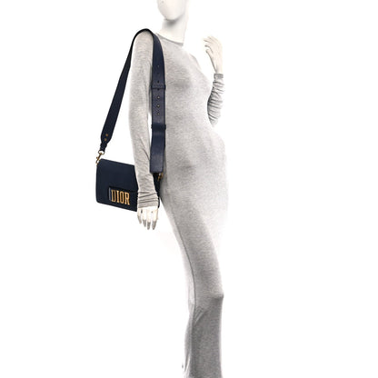 Calfskin Flap Shoulder Bag - Blue