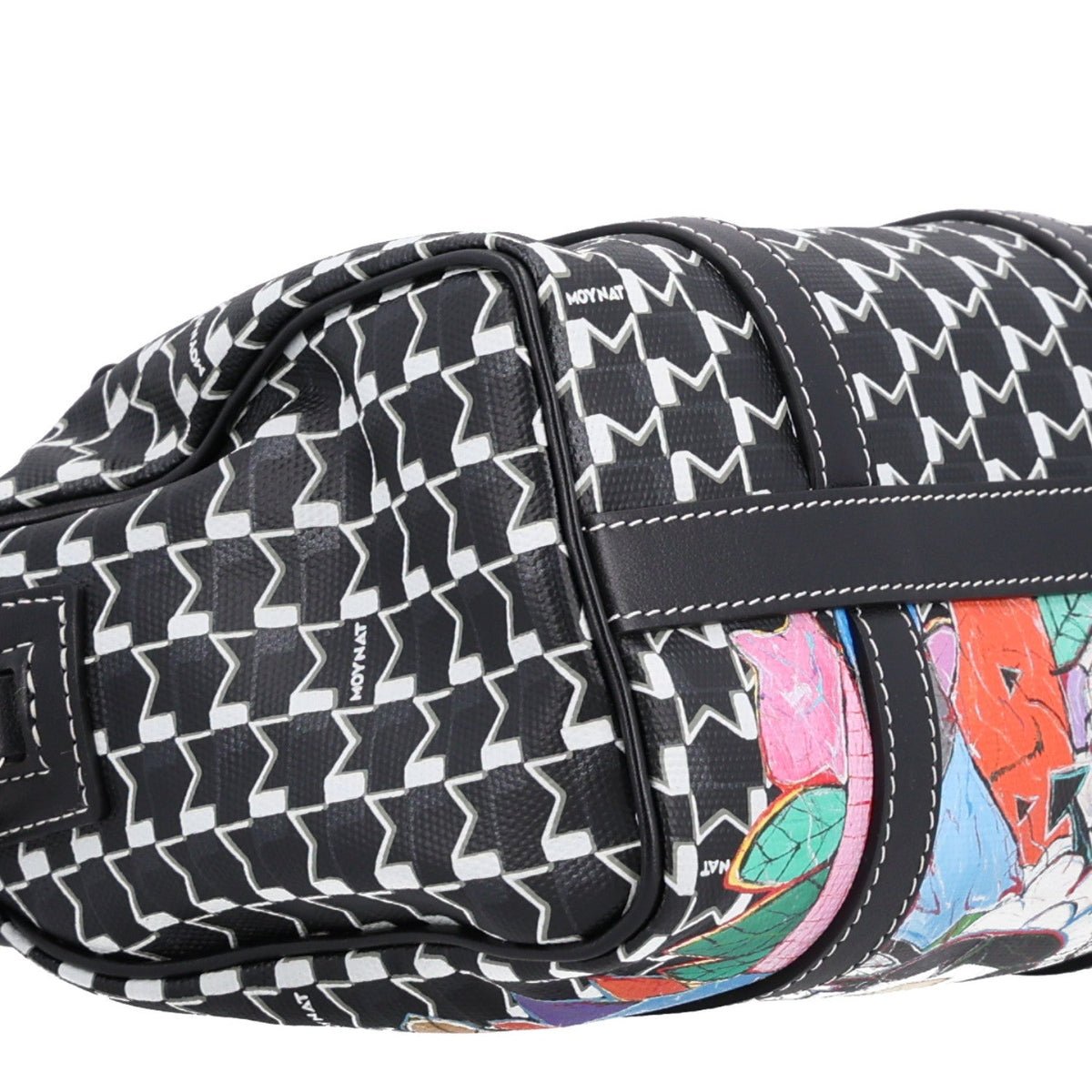Calfskin Canvas Handbag - Black