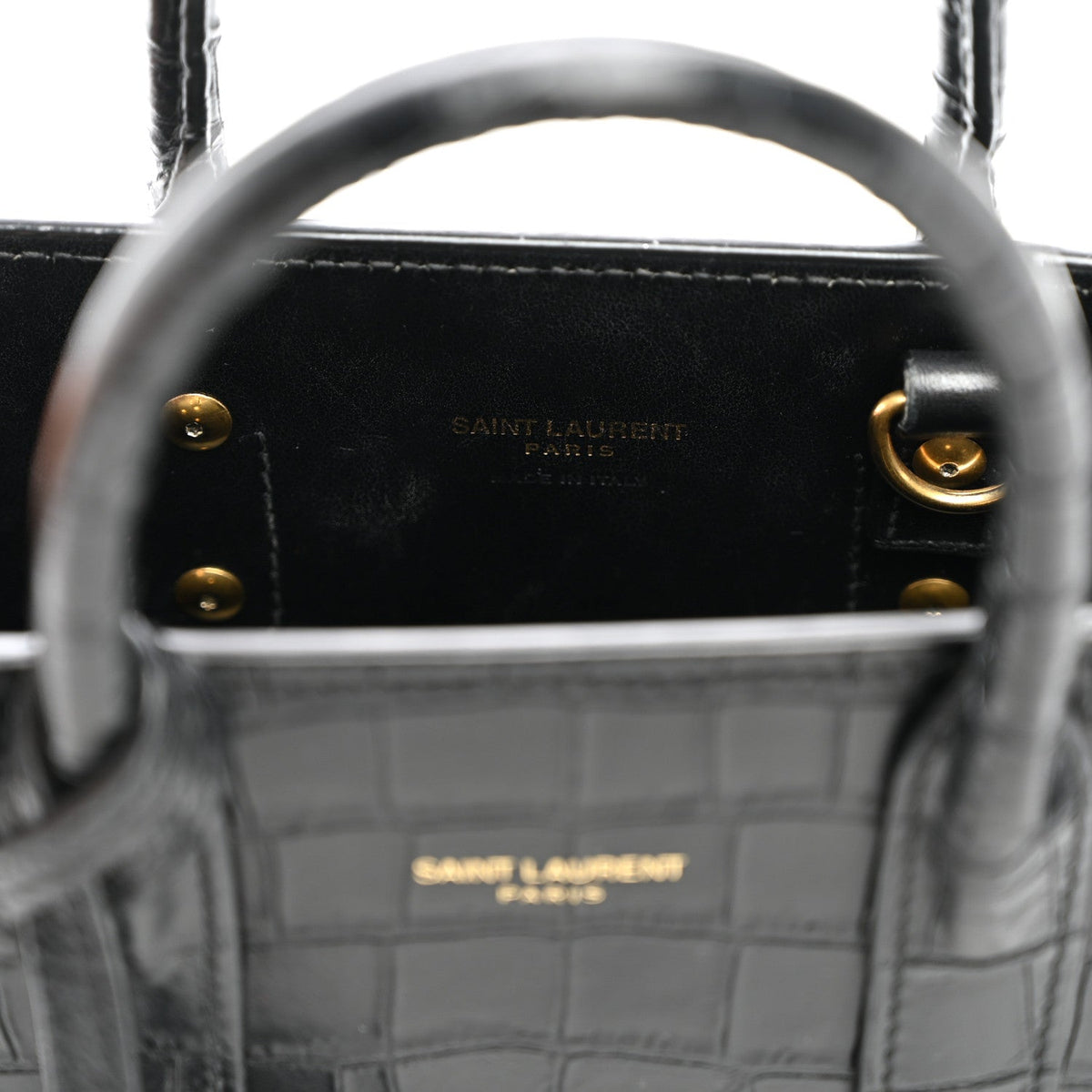 Nano Calfskin Handbag - Black