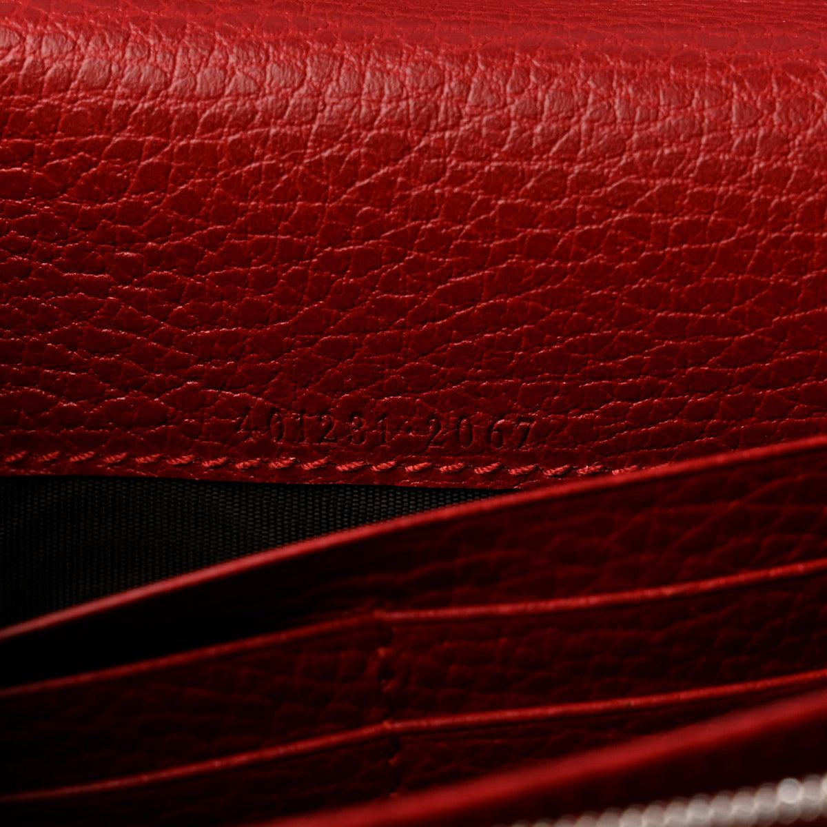 Mini Calfskin Wallet Bag - Red