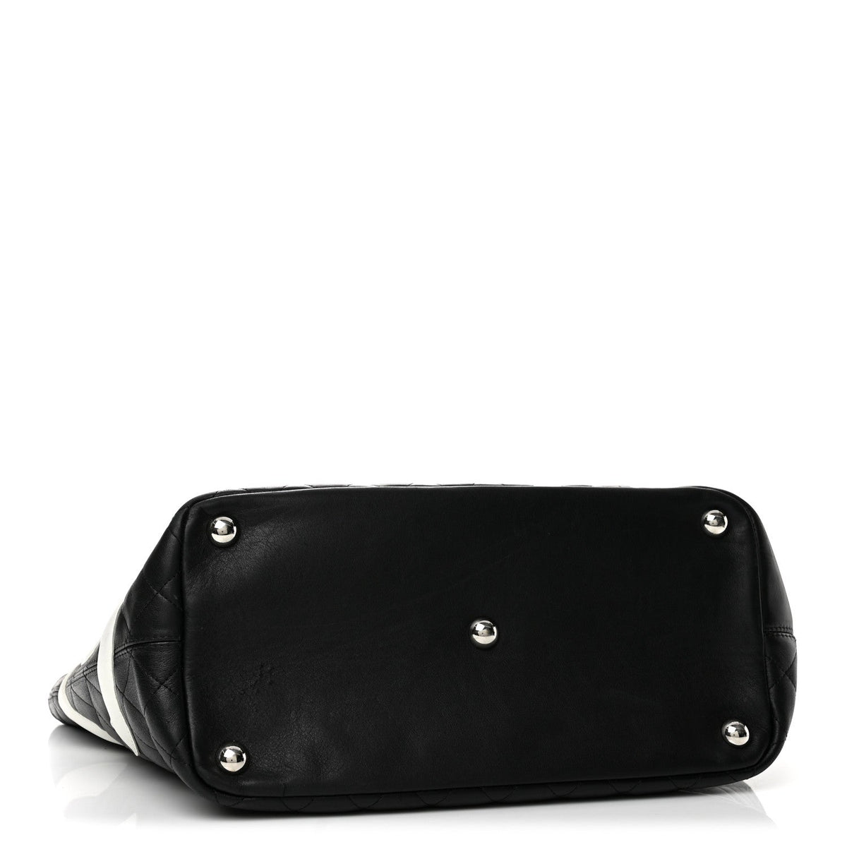 Large Quilted Calfskin Tote Bag - Black