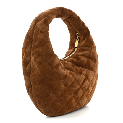 Quilted Suede Handbag