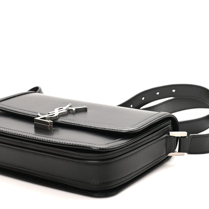 Medium Calfskin Satchel Bag - Black