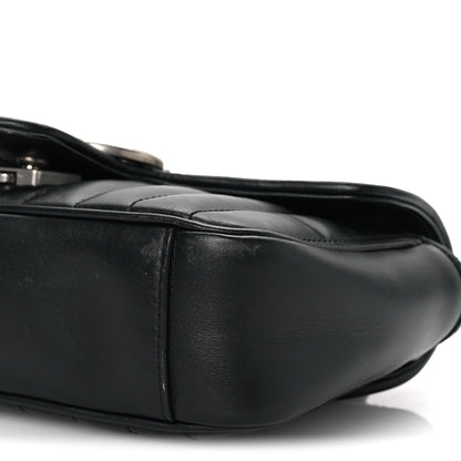 Mini Calfskin Shoulder Bag - Black