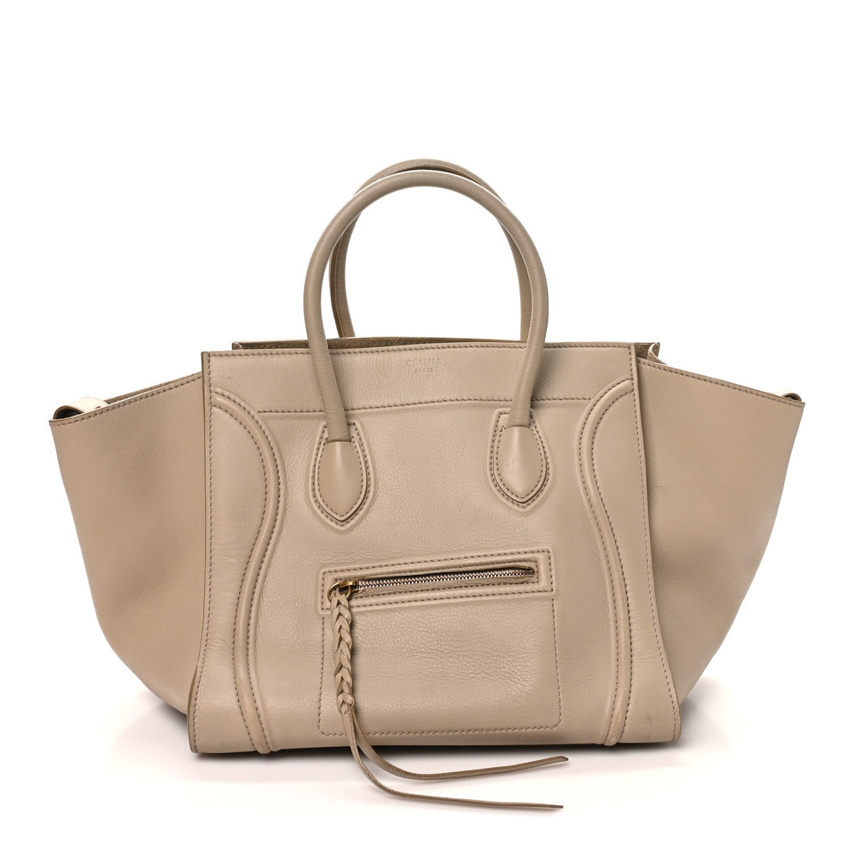Medium Calfskin Travel Bag - Beige