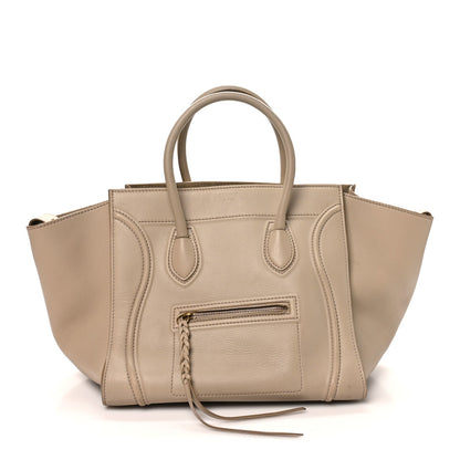 Medium Calfskin Travel Bag - Beige