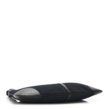 Small Canvas Hobo Bag - Black