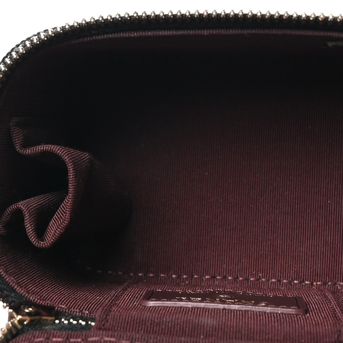 Mini Quilted Caviar Handbag - Black