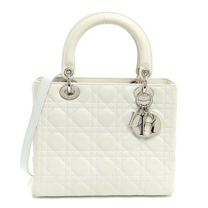 Medium Lambskin Handbag - White