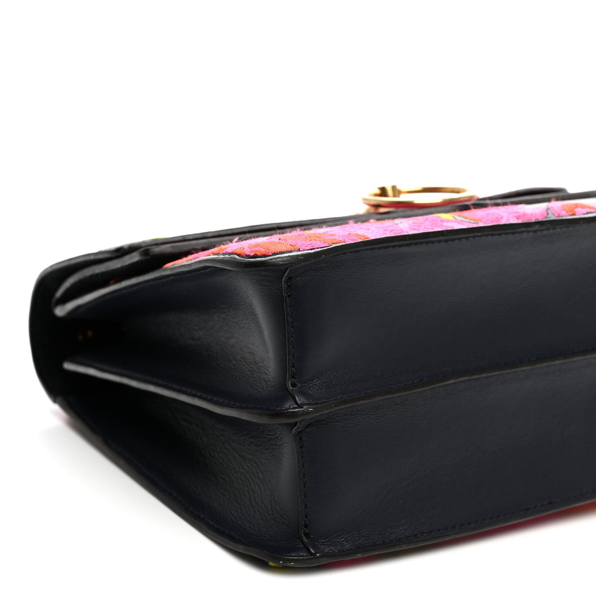 Calfskin Satchel Bag - Red