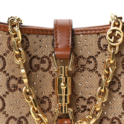 Mini Calfskin Canvas Hobo Bag