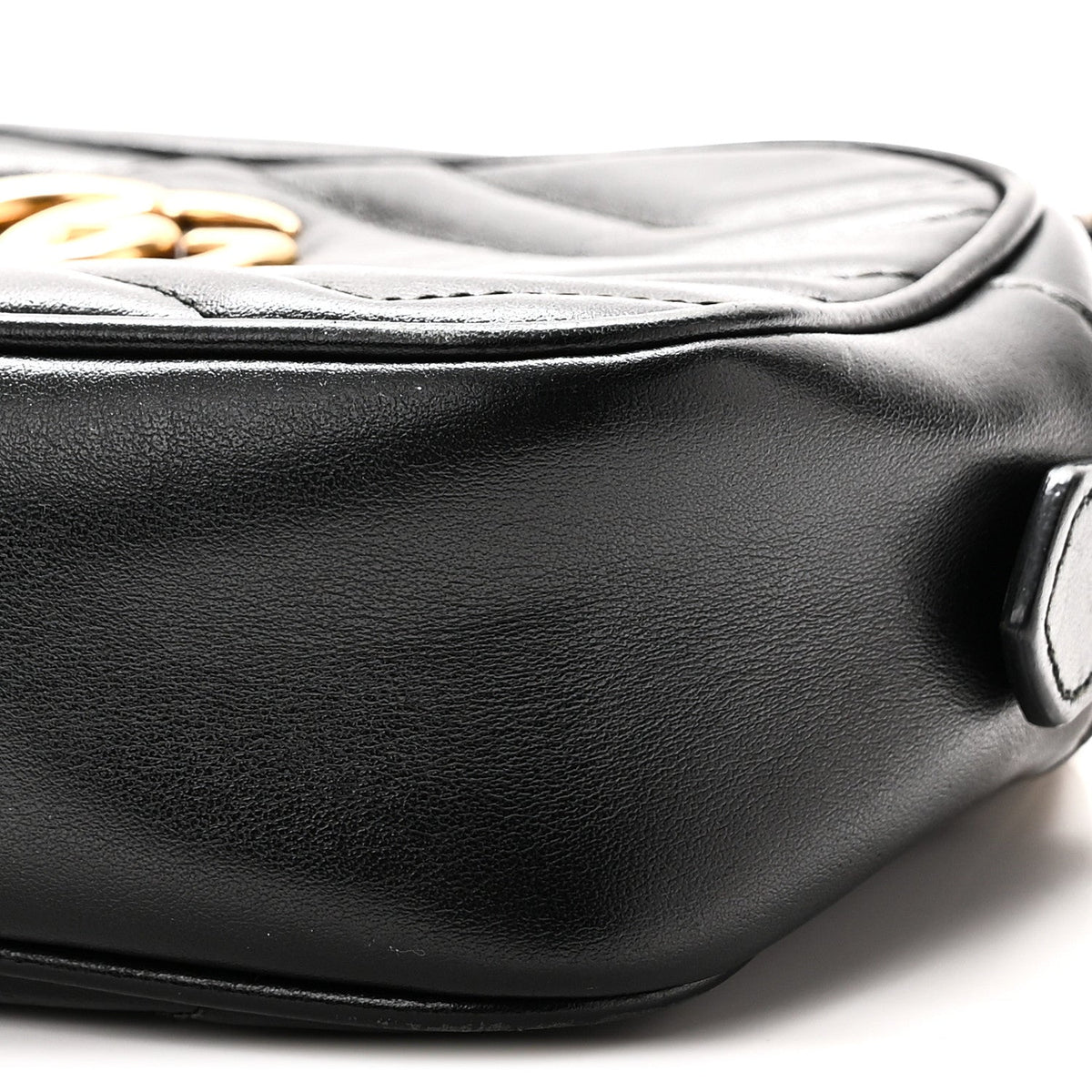 Mini Calfskin Shoulder Bag - Black