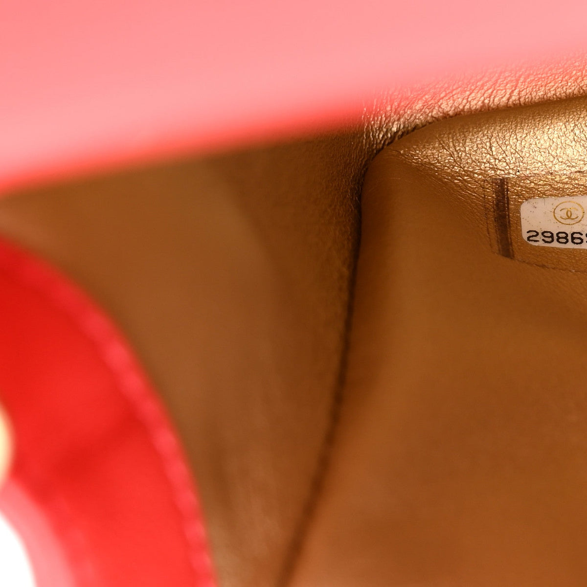 Mini Quilted Lambskin Flap Shoulder Bag - Red
