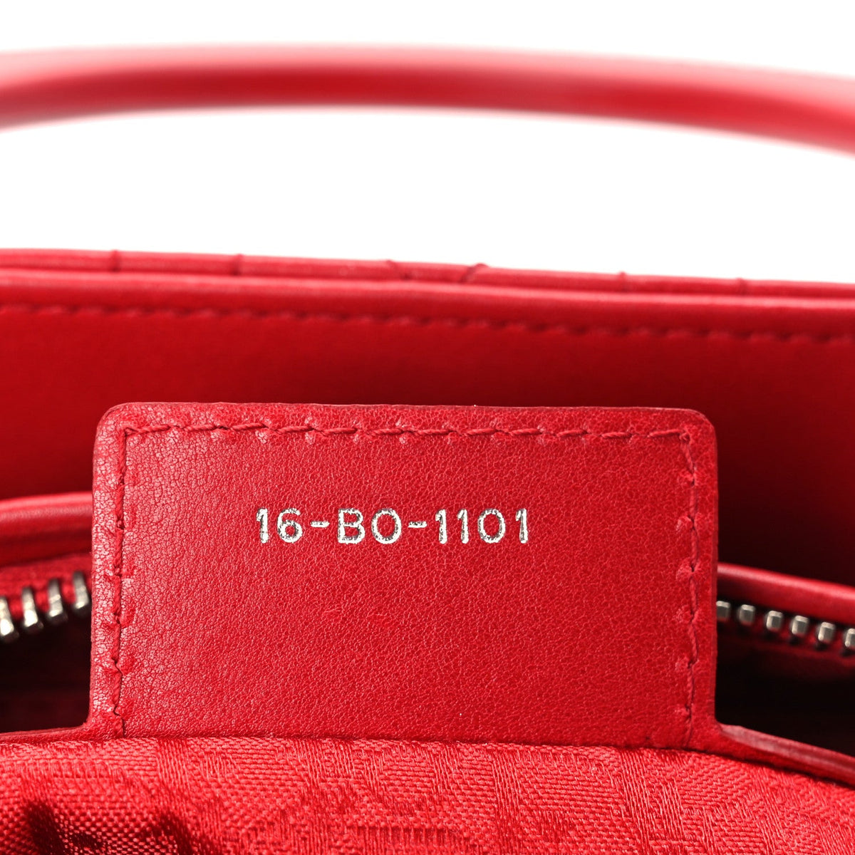 Medium Lambskin Handbag - Red