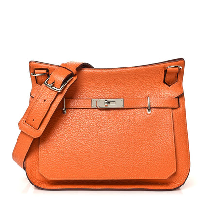 Taurillon Clemence Jypsiere 28 Orange Handbag