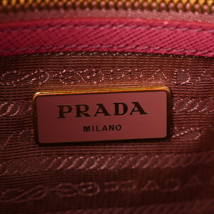 Saffiano Lux Bowler Peonia Handbag