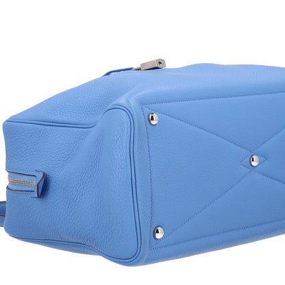 Taurillon Clemence Victoria Ii 35 Bleu P Handbag