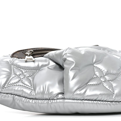 Econyl Monogram Pillow Bumbag Silver Handbag