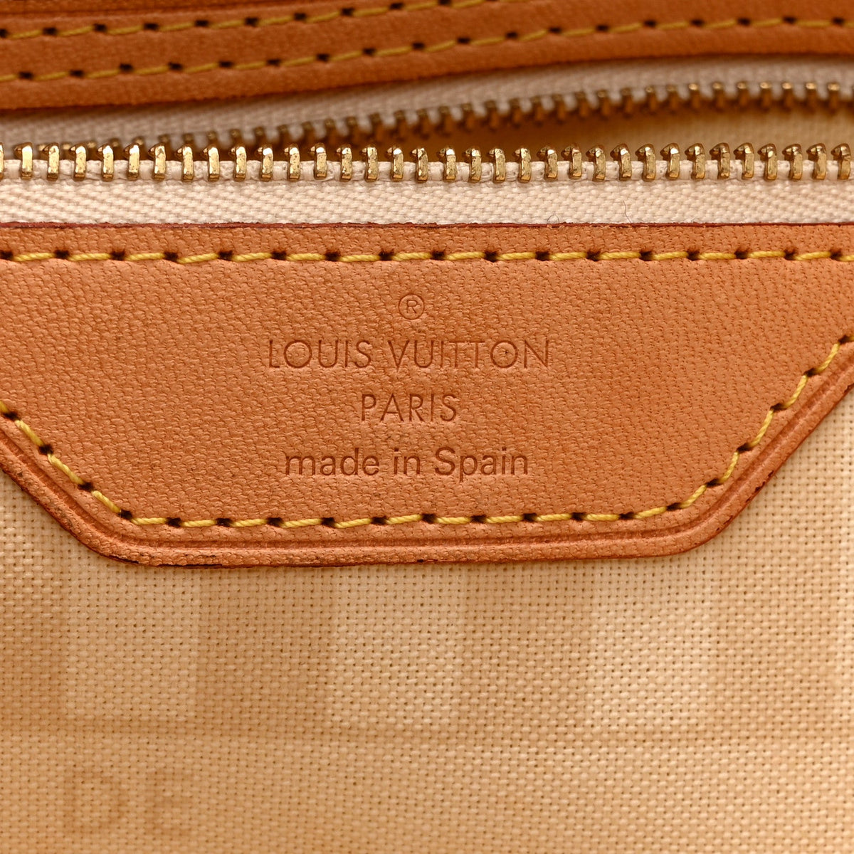 Monogram Rayures Neverfull Mm Handbag