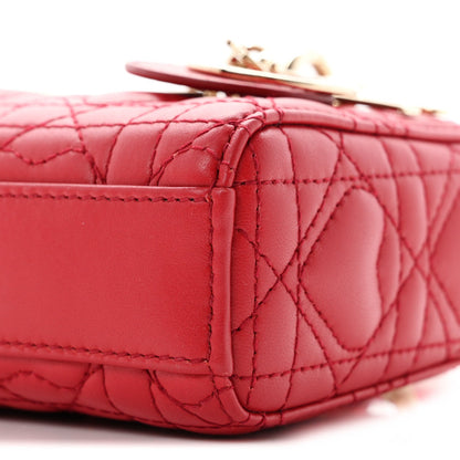 Lambskin Handbag - Red