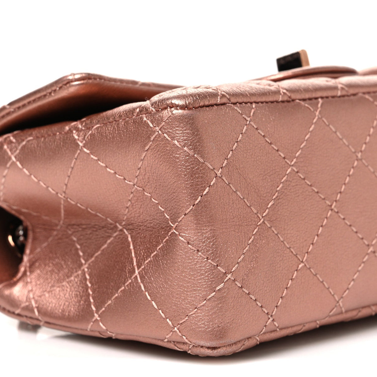 Mini Quilted Calfskin Flap Shoulder Bag - Pink