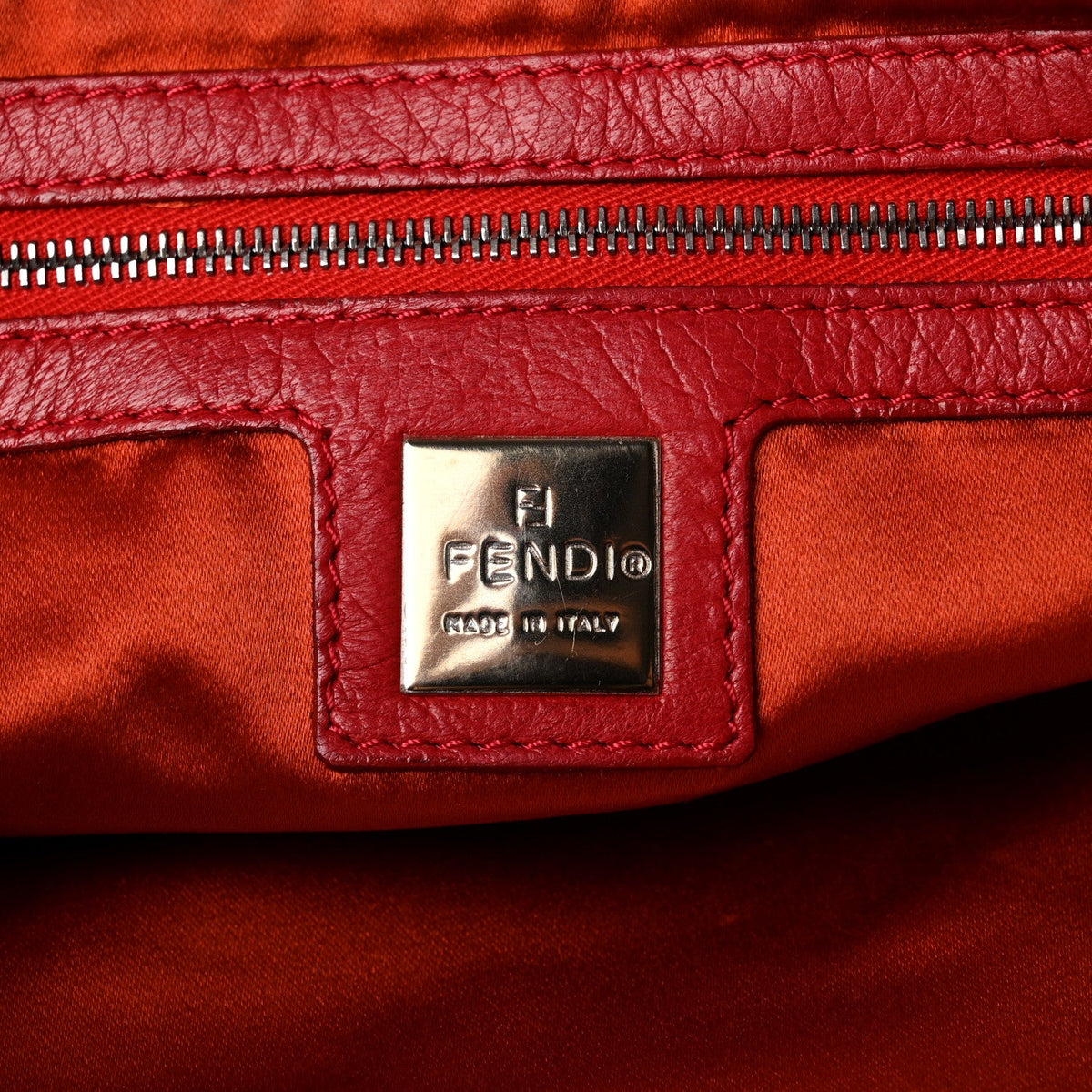 Calfskin Handbag - Red